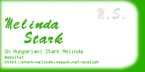 melinda stark business card
